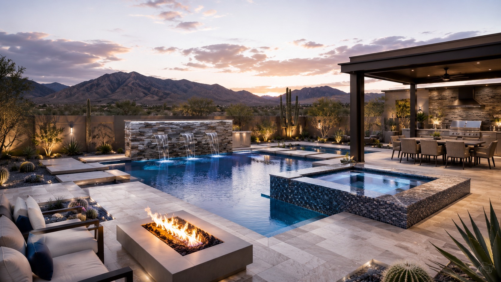 Spy Designs custom pool and backyard 3D concept