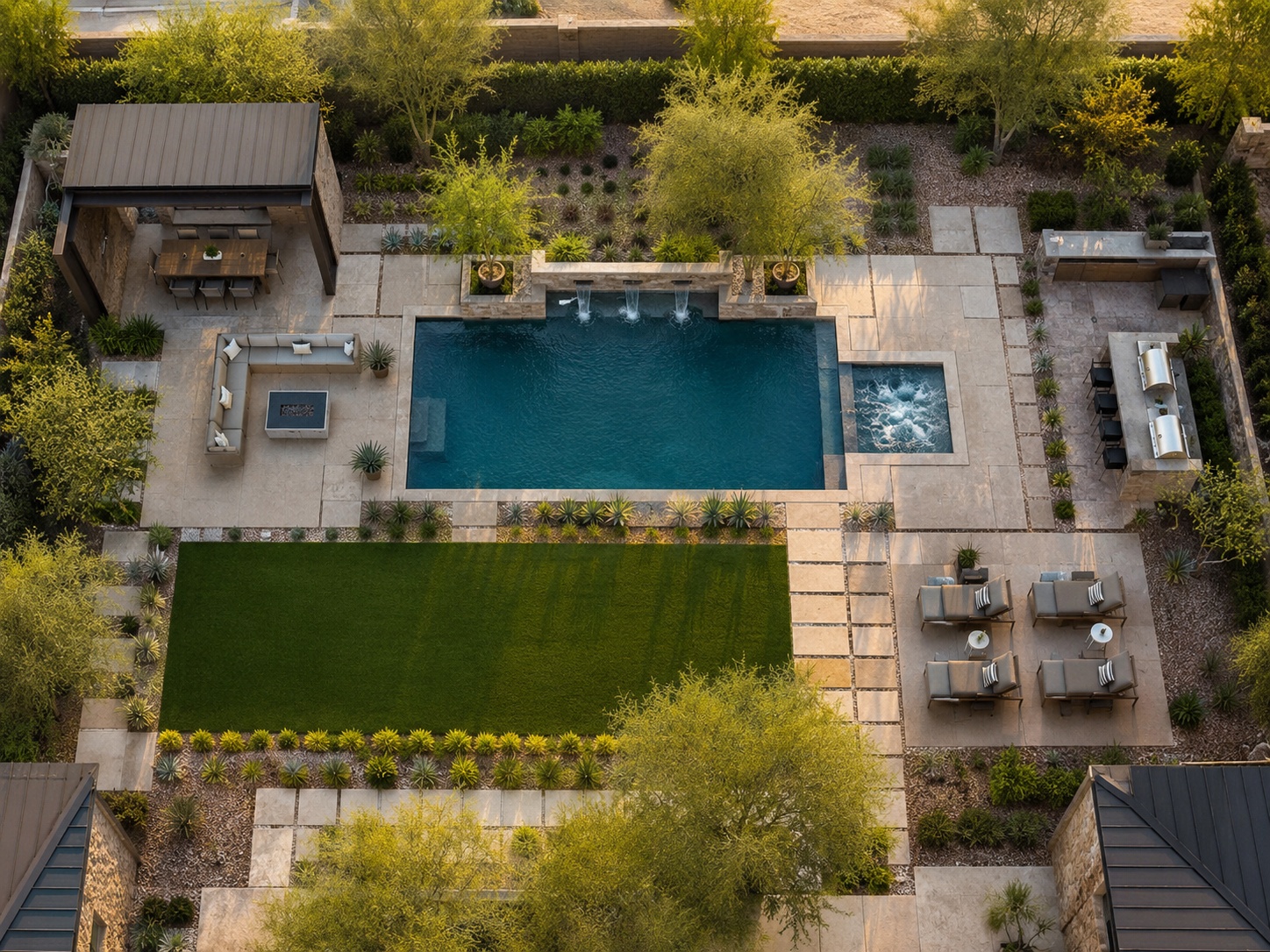 Spy Designs Mediterranean estate pool render