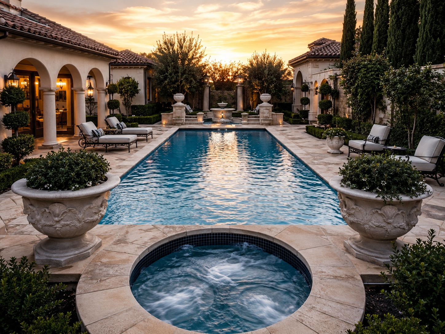 Spy Designs grand estate pool rendering